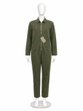 Denim Studio Vadim Khaki Utility Jumpsuit – Size S ladies