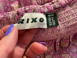 RIXO Sorana Cotton-Blend Midi Dress – Pink Shell Pansy Blush size UK 12 US 8 ladies