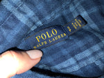 Ralph Lauren Polo Plaid Check Blue Long Shirt Dress Size S/P small ladies