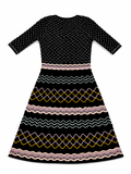 M Missoni Knit Black Dress size I 42 ladies