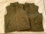$280 Polo Ralph Lauren KIDS Boys Children Green khaki Vest Gilet 2y and 3y children