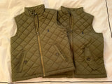 $280 Polo Ralph Lauren KIDS Boys Children Green khaki Vest Gilet 2y and 3y children