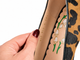 Valentino Garavani Bowow Ballerina Flats – Pony-Effect Calfskin Animal Print size 38.5 ladies