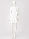 Red Valentino Ruffle Mini Dress – White ladies