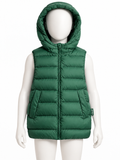 Zara Kids Green Hooded Puffer Vest / Gilet – 6–7 Years / 122 cm children