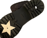 Christian Dior Frozen-D Ankle Boot Black Calfskin Cannage Quilted Nylon and White Shearling size 38 ladies