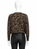 Zadig & Voltaire Bruny Tiger Cashmere Sweater Jumper Pullover Size S/M LADIES