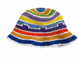 MISSONI Rainbow Printed Crochet Bucket Hat Ladies