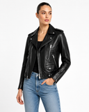 Saint Laurent Motorcycle Leather Jacket size F 40 ladies