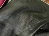 SPRWMN BLACK LEATHER HIGH-WAISTED LEGGINGS PANTS TROUSERS SIZE M LADIES