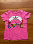 Stella McCartney KIDS LOVE T shirt Top for Girls Size 10 years old children