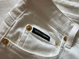 Dolce & Gabbana Audrey White Jeans Straight Leg Size I 42 US 6 UK 10 ladies