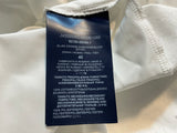 Herno White Mixed-Media V-Neck T-Shirt / Blouse size 40 ladies