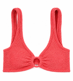 Hunza G Rose Inc Iman Seersucker Bikini Bralette One Size fits all ladies