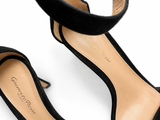 Gianvito Rossi Portofino 85 Black Suede Sandals – Size EU 38 ladies