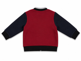 Jacadi Paris Boys Zip-Up Bomber Jacket – Red & Navy – 24 Months (88cm) children