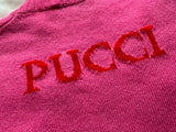 Emilio Pucci Pink Fuchsia Zodiac Pisces Pullover Jumper Sweater Size M medium ladies