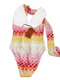 Missoni Mare Metallic Crochet-Knit Swimsuit & Mini Dress Set – Size IT 44 ladies