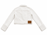 Missoni White Denim Cropped Jeans Jacket Size I 42 UK 10 US 6 ladies