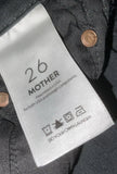 MOTHER Mother Denim High Waisted Looker Ankle Fray Guilty Glitter Racer 26 $228 ladies