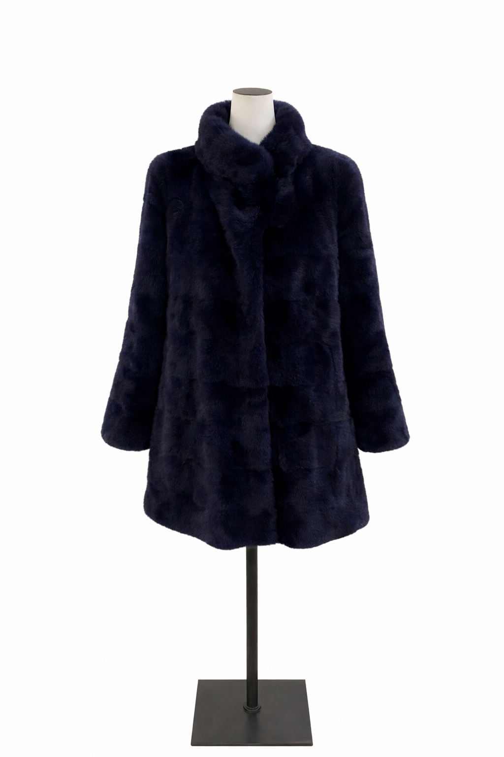 Dario Modena Roma Real Mink Fur Coat Jacket Size I 44 UK 12 US 8 ladies