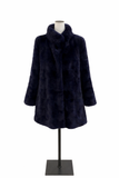Dario Modena Roma Real Mink Fur Coat Jacket Size I 44 UK 12 US 8 ladies