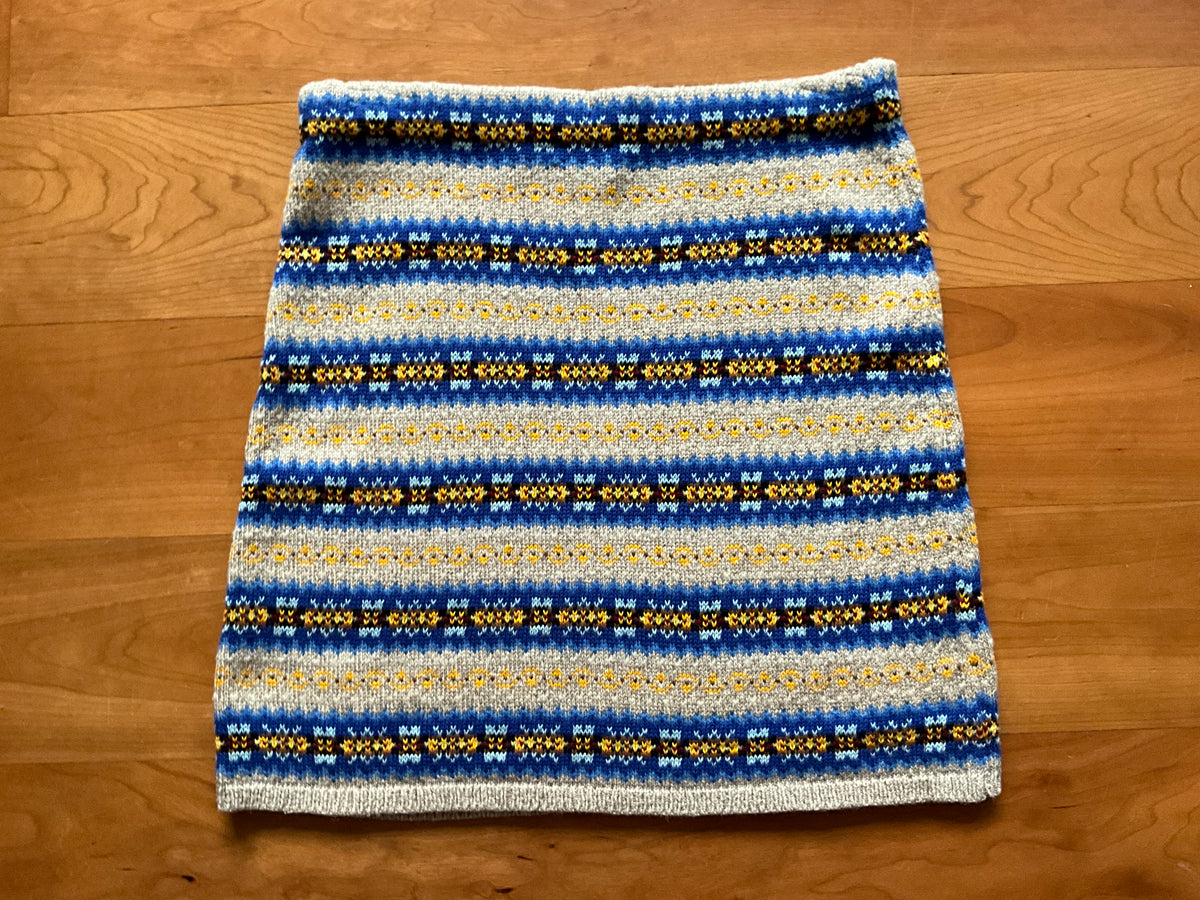 Ralph Lauren POLO Fair Isle Knit mini skirt Size S/P small ladies
