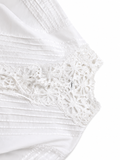 Sandro Moana Lace-Trimmed Pintucked Cotton Poplin Mini Dress ladies