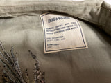 Zadig & Voltaire Khaki Green Linen Military Jacket with Eagle Embroidery ladies