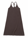 ERES Taupe Grey Cotton Tank Dress ladies