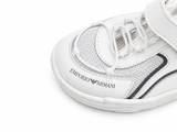 Emporio Armani White Logo Trainers EU 25 children
