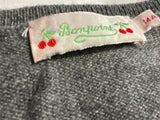 Bonpoint Girls Grey Cashmere Cherry Pullover – Age 14 years children