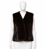 Custom-Made Brown Mink Fur Vest ladies