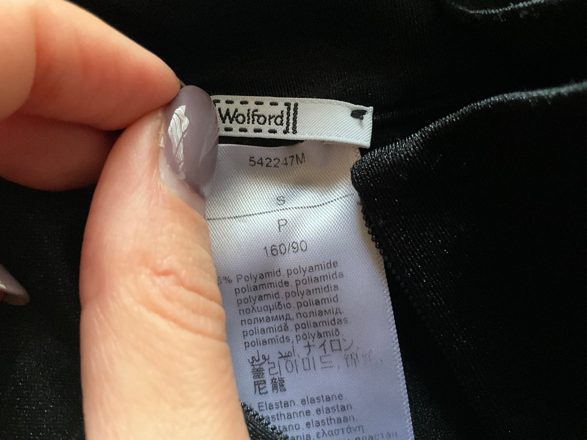 Wolford Black Halter Body Suit Top in Black size S small ladies