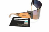 Fendi Pink Acetate FF 0382/S Mirror Shield Sunglasses ladies