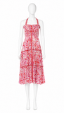 Poupette St Barth Floral Print Halterneck Midi Dress ladies
