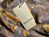 Zadig & Voltaire Défilé Ramela Python Print 100% Silk Dress Size S ladies