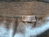 Brunello Cucinelli Grey Monili-Detail Joggers Sweatpants size S small ladies