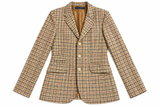 Polo Ralph Lauren Linen & Silk Checked Blazer – Size US 8 ladies