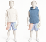 Zara Kids 2-Piece Set – Long-Sleeve Top & Sleeveless Hoodie – 7–8 Years / 128 cm children