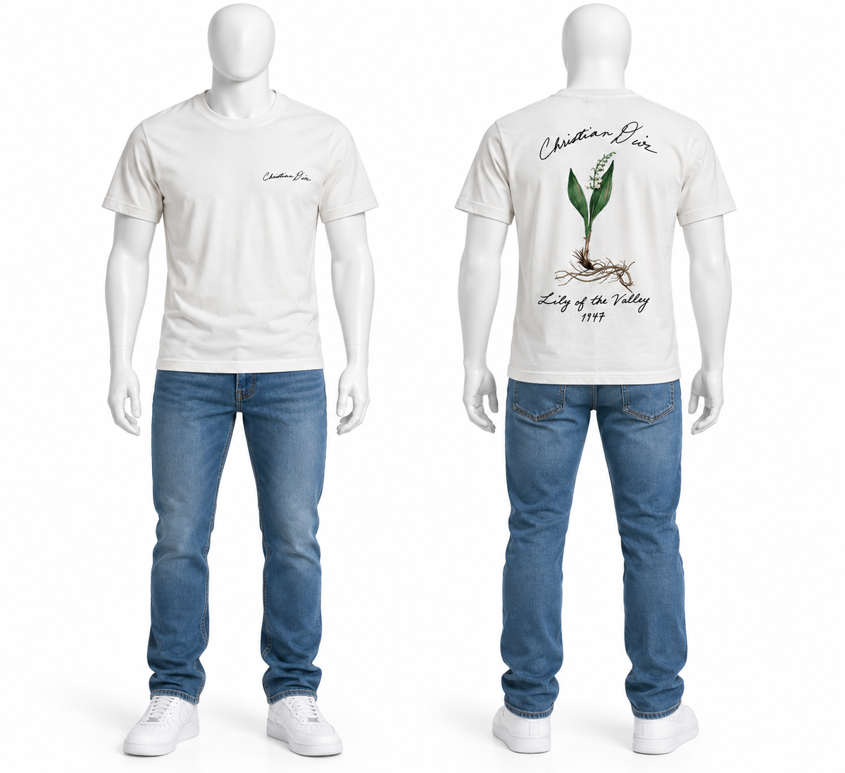 Christian Dior Lily of the Valley 1947 Men’s T-Shirt – Size S men