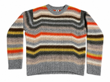 M Missoni Collection Multicoloured Striped Chunky Knit Pullover Sweater