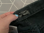 MOTHER The Cheeky Straight Leg Distressed Jeans High Waist Grey Size 26 ladies