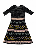 M Missoni Knit Black Dress size I 42 ladies