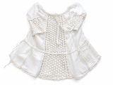 SUNDAY SAINT-TROPEZ Linen Embroidered White cover up dress One Size Fits All LADIES