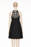 VALENTINO by Alessandro de Michele Embroidered Crepe Couture Dress Size I 42 UK 10 US 6 ladies