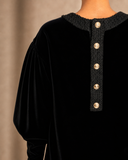 Chanel 2020 Black Velvet Dress Size F 34 UK 6 US 2 ladies