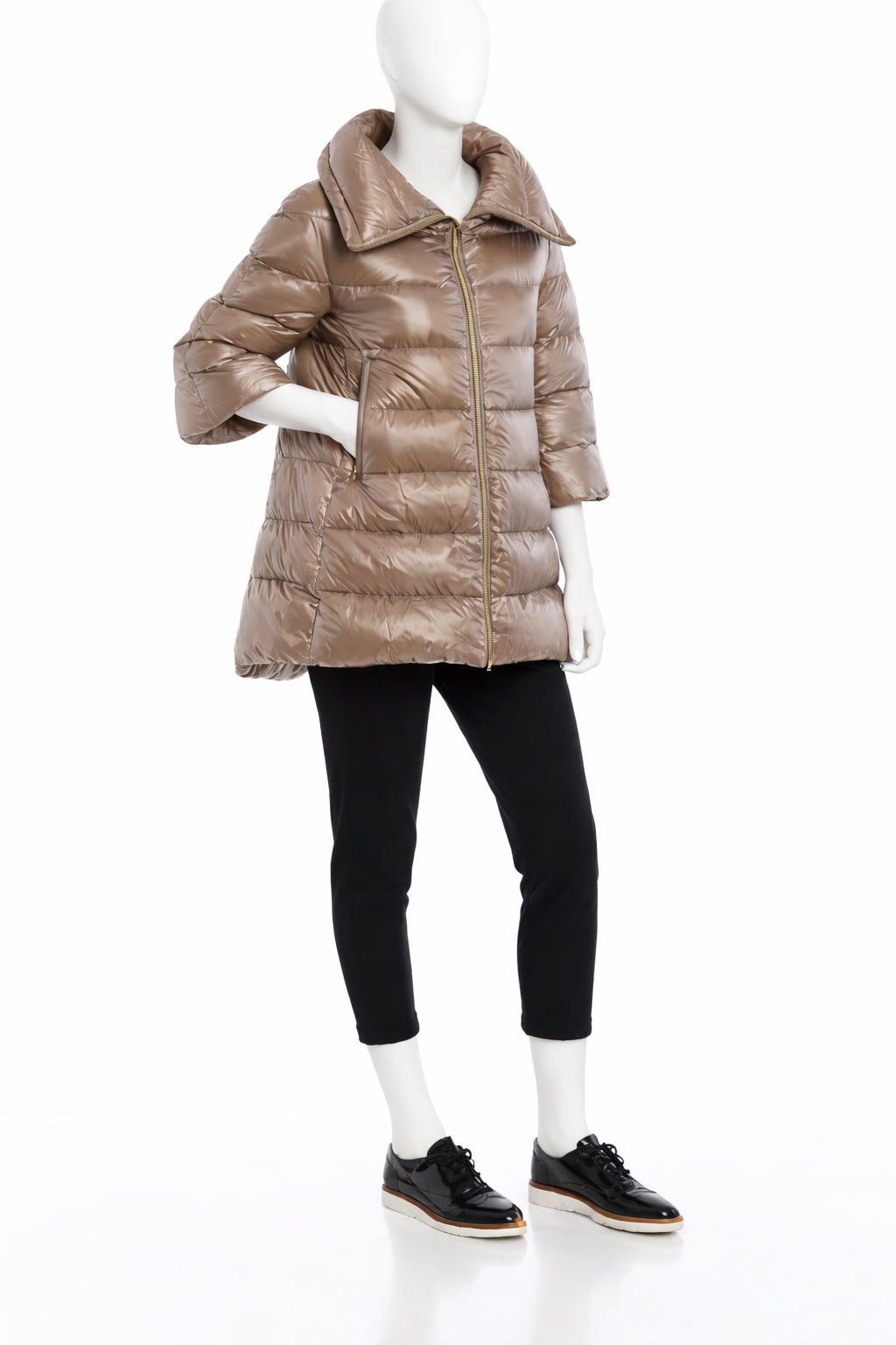 Herno Cleofe ultralight padded down feathers jacket coat size I 44 UK 12 US 8 ladies