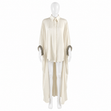Brunello Cucinelli Silk Monili Asymmetric Shirt size S ladies