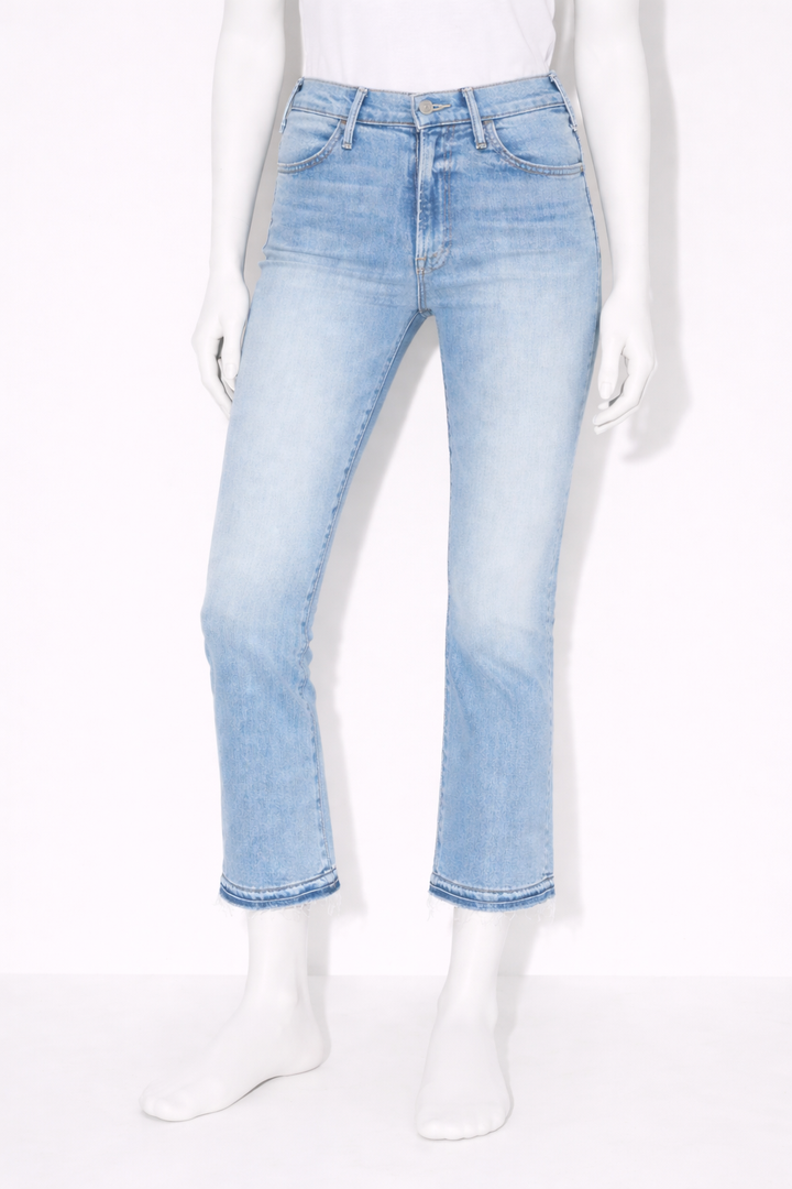 Mother Superior Jeans The Hustler Ankle Undone Hem "On My Feet" Size M ladies